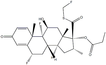 糠酸氟替卡松EP杂质E 结构式