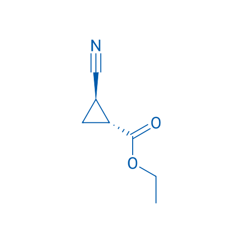 (1R,2R)-rel-2-氰基环丙烷甲酸乙酯 结构式
