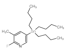 2-氟-3-甲基-5-(三丁基锡烷基)吡啶 结构式