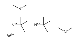 双(叔丁基亚氨基)双(二甲基氨基)钨(VI) 结构式