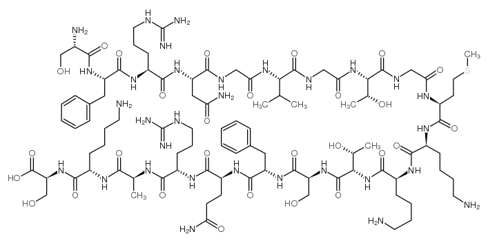 神经肽S(人类) 结构式