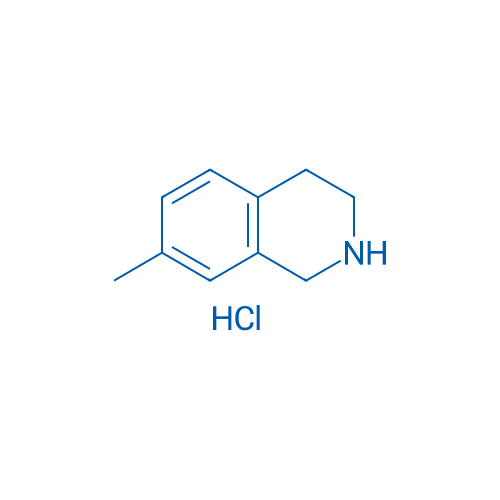 7-甲基-1,2,3,4-四氢异喹啉盐酸盐 结构式