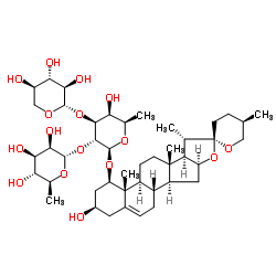 麦冬皂苷D 结构式