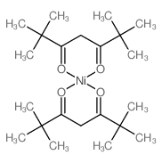双(2,2,6,6-四甲基-3,5-庚二酮)镍 结构式