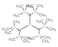 三[N,N-双(三甲基甲硅烷基)酰胺]钇 结构式