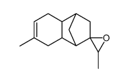 3,4,4A,5,8,8A-六氢-3,7-二甲基-螺-1,4-甲叉萘-2,2-环氧乙烷 结构式