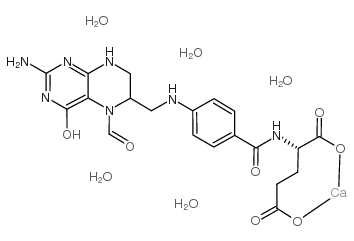 亚叶酸钙 结构式