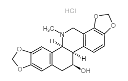 (+)-白屈菜碱盐酸盐 结构式