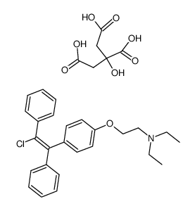 枸橼酸氯米芬 结构式