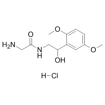 2-氨基-N-[2-(2,5-二甲氧基苯基)-2-羟基乙基]乙酰胺盐酸盐 结构式