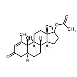 美替诺龙醋酸酯 结构式