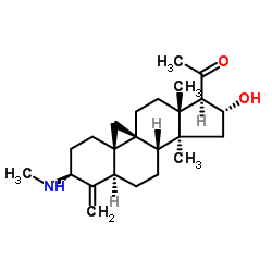 黄杨酮碱 结构式