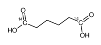 己二酸-1,6-14C2 结构式