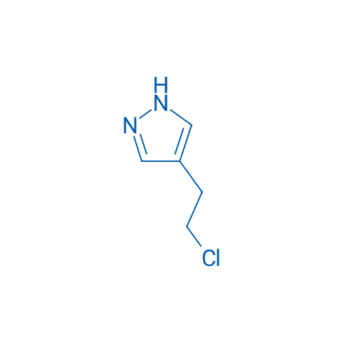 4-(2-氯乙基)-1H-吡唑 结构式