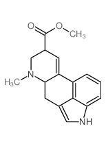 D-麦角酸甲酯 结构式