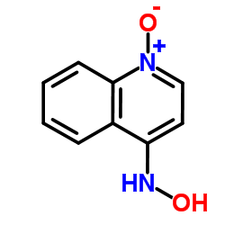 4-(羟氨基)喹啉 N-氧化物 结构式