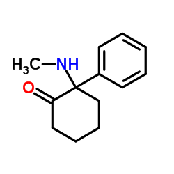 2-(methylamino)-2-phenylcyclohexan-1-one,hydrochloride 结构式