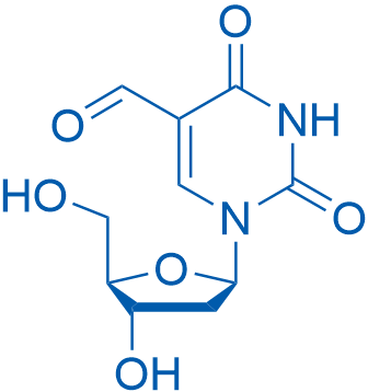 5-甲酰基-2'-脱氧尿苷 结构式