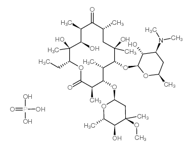 磷酸红霉素 结构式