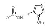 1-甲基-5-氯咪唑硝酸盐 结构式