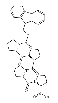 Fmoc-Pro-Pro-Pro-Pro-OH 结构式