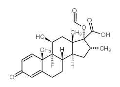 17β-羧基-17α-甲酰氧基地塞米松 结构式