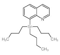 8-(三正丁基锡)喹啉 结构式