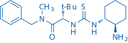 (S)-2-[[(1R,2R)-2-氨基环己基]硫脲基]-N-苄基-N,3,3-三甲基丁酰胺 结构式
