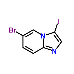 6-溴-3-碘咪唑并[1,2-a]吡啶 结构式