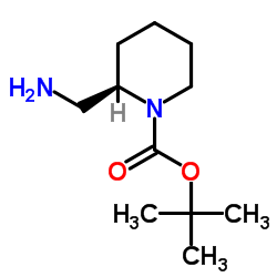 (S)-1-Boc-2-(氨甲基)哌啶 结构式