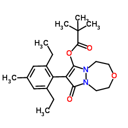 唑啉草酯 结构式