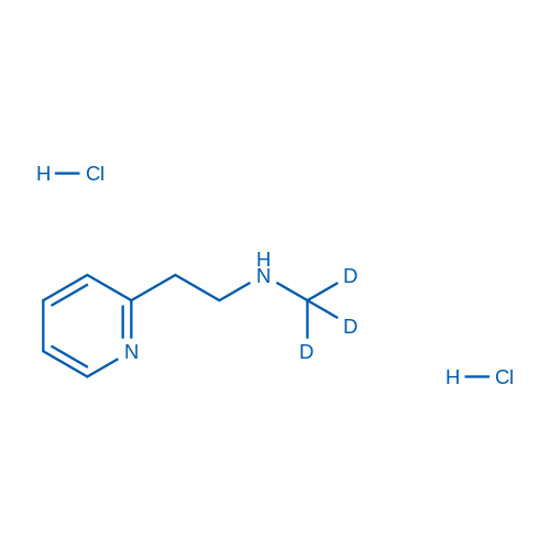 倍他司汀双盐酸盐-d3 结构式