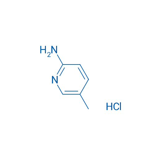2-氨基-5-甲基吡啶盐酸盐 结构式