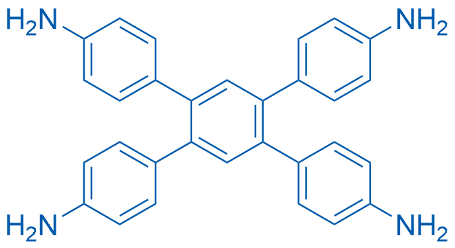 4',5'-双(4-氨基苯基)-[1,1':2',1''-三联苯]-4,4''-二胺 结构式