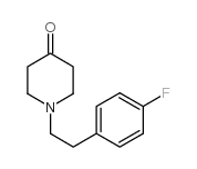 1-[2-(4-氟苯基)乙基]-4-哌啶酮 结构式