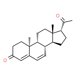 17α-二氢孕酮 结构式