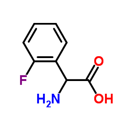 (2-氟苯基)甘氨酸 结构式