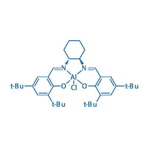 (R,R)-N,N'-双(3,5-二叔丁基亚水杨基)-1,2-环己二胺氯化铝 结构式