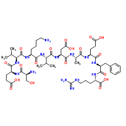 SER-GLU-VAL-LYS-VAL-ASP-ALA-GLU-PHE-ARG 结构式