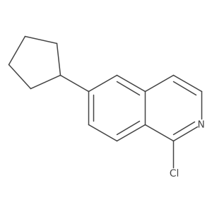 1-氯-6-环戊基异喹啉 结构式