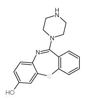 11-(1-哌嗪)-二苯并[b,f][1,4]硫氮杂革-7-醇 结构式