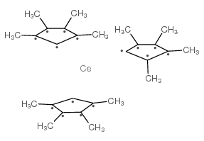 三(四甲基环戊二烯)铈(III) 结构式