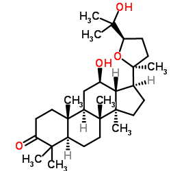 20S,24R-环氧基-达马树脂-12,25-二醇-3-酮 结构式
