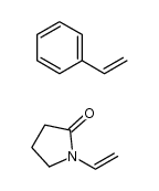 聚(1-乙烯基吡咯烷酮-co-苯乙烯) 结构式