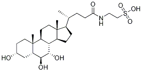 牛磺-α-鼠胆酸钠 结构式