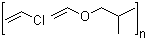 1-(乙烯基氧基)-2-甲基丙烷与氯乙烯的聚合物 结构式