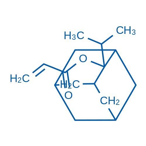 2-异丙基-2-金刚烷丙烯酸酯 结构式