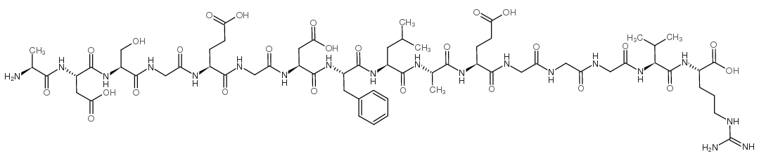 血纤维蛋白肽A(人) 结构式