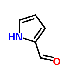 1H-吡咯-2-甲醛 结构式
