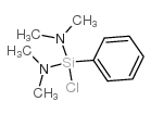 二(二甲氨基)苯基氯硅烷 结构式